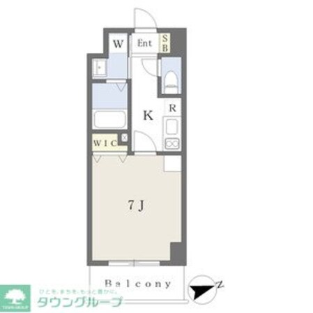 プレイズシード車道アベニューの物件間取画像